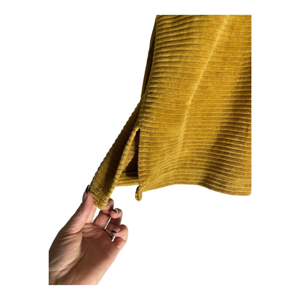 Madewell Texture & Thread Velour Corduroy Mock Neck Top-sz Large - Picture 8 of 9